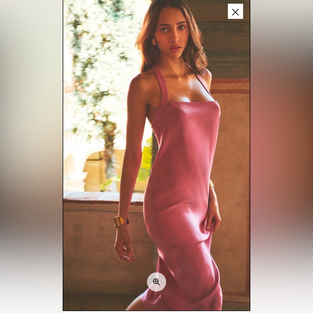 Reformation Alli Silk Dress Sugar Plum - Size 2